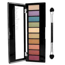 Eyeland Vibes, Escape to the Tropics, 10 Count Eyeshadow Palette, 5 Curated Palettes, Seductive Nudes to Vibrant Hues, Complimentary Shades, Day and