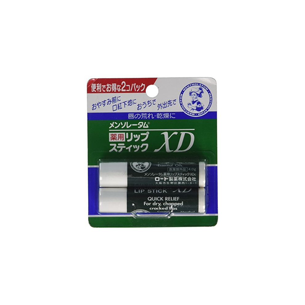 Mentholatum Cream Rohto Lipcare Medicated Lip Xd 2Pcs