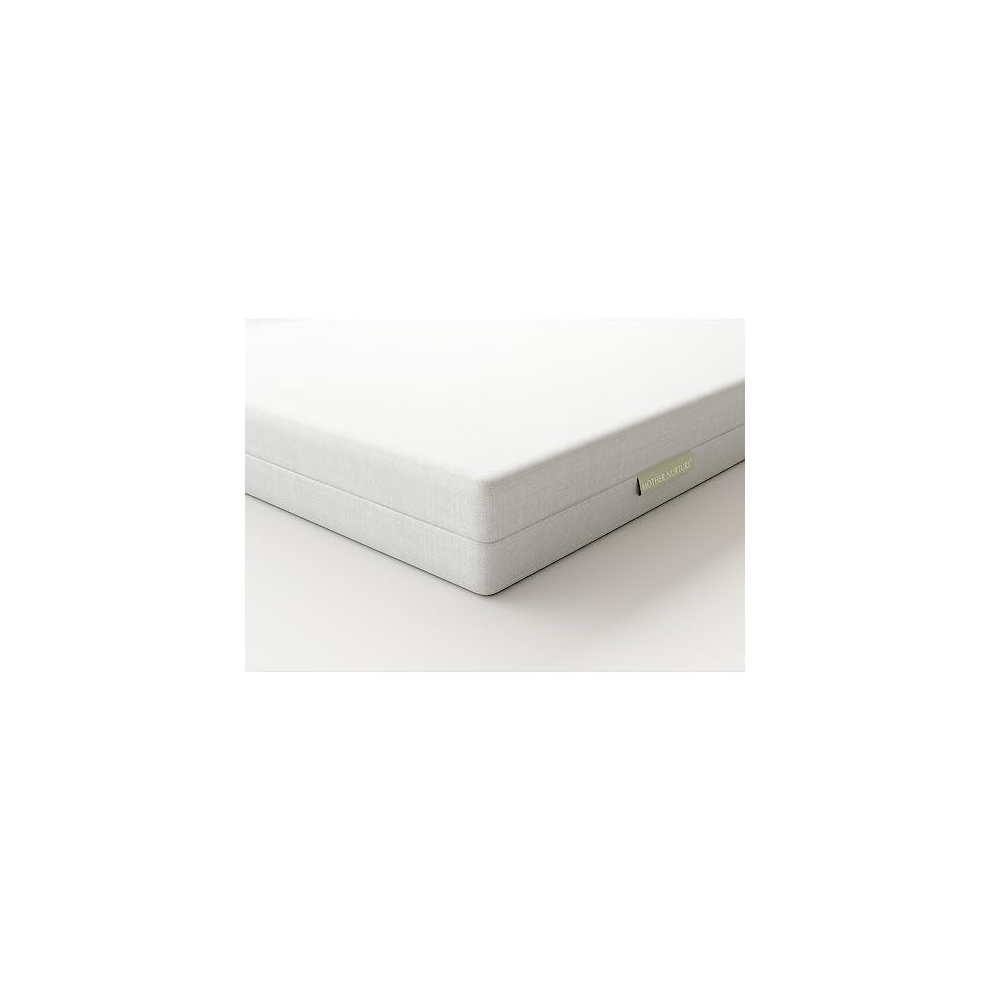 Essential Eco Fibre Cot Bed Mattress, 140 X 70 X 10Cm White Mother Nurture