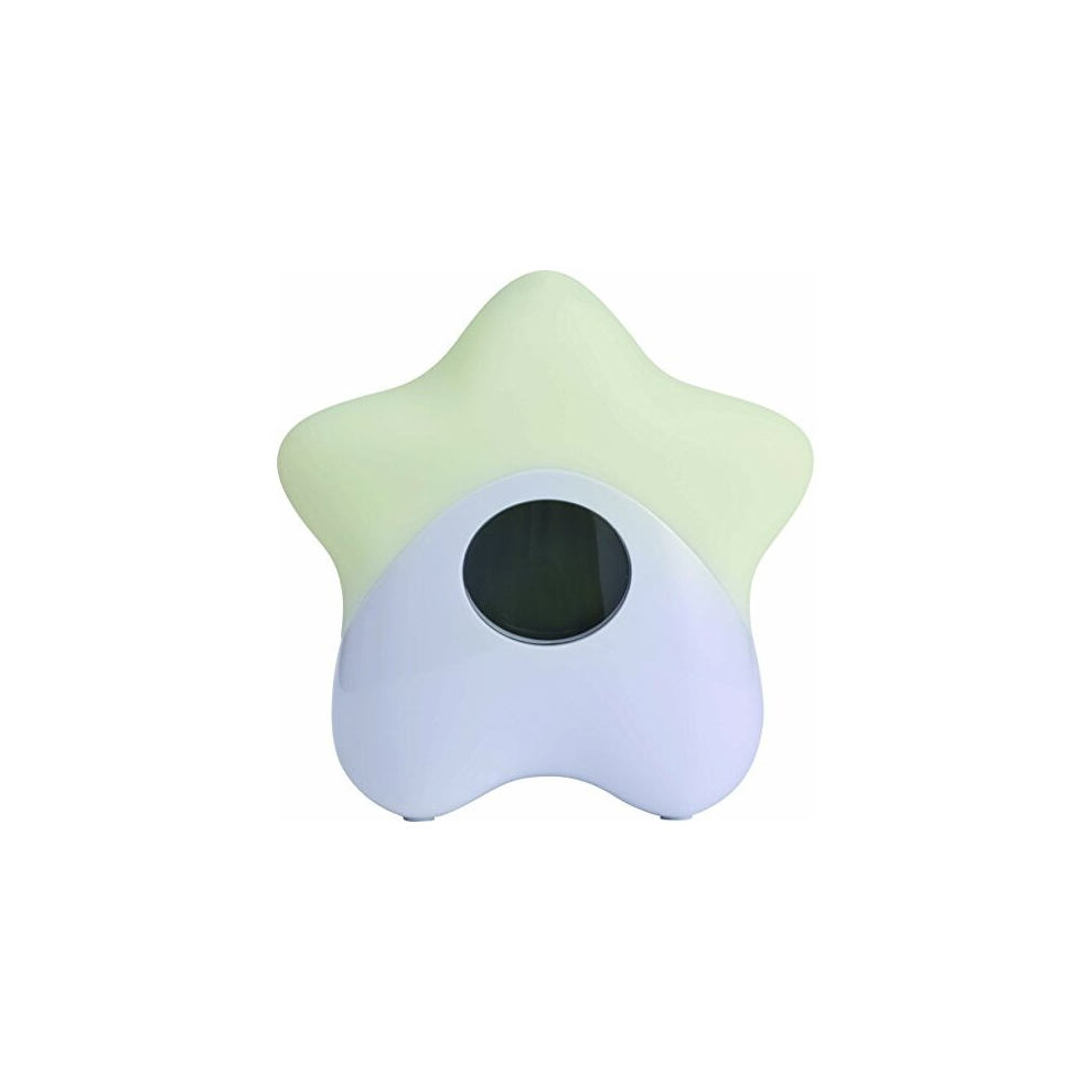 Lily 73155 Night Light with Temperature Display - Baby Light - Built-in Battery - Multicoloured - Long Running Time - White