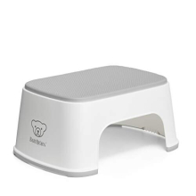 Step Stool, White/Grey
