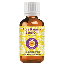 Pure Karanja Seed Oil (Pongamia pinnata) Cold Pressed 100ml (3.38 oz)