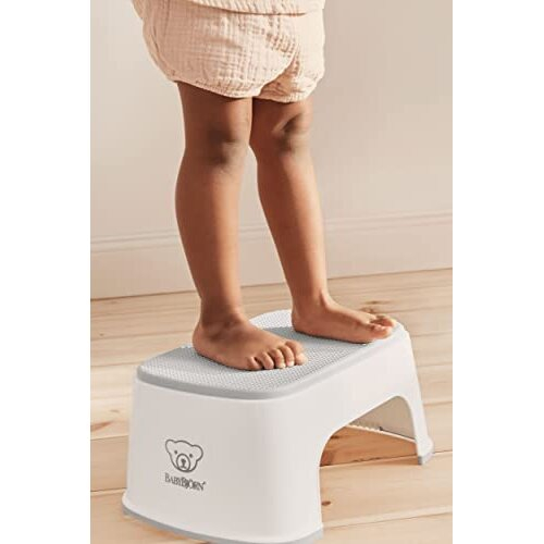 BABYBJÖRN Step Stool, White/Grey 2