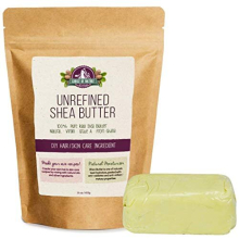 Choice of Nature, Unrefined Shea Butter Raw Organic | 16 oz / 453 g | Pure Body Butter, Grade A | Effective for Dry Skin, Stretch Marks, Eczema |