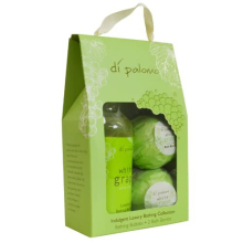 Vegan White Grape & Aloe Indulgent Luxury Bathing Collection. Bathing Bubbles 300ml & 2 Bath Bombs. Bubble Bath Body Wash & Bath Bomb Bath Set. Bubble