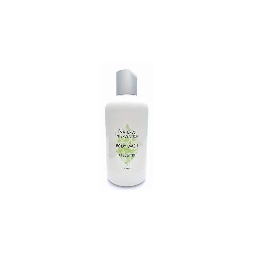 Nature's Intervention 99% Natural Body Wash - Unscented - 250Ml By No Sulfates, No Parabens. Concentrated. Ph 5.5 For Sensitive Skin. Fragrance,