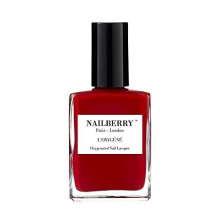 L'Oxygéné Oxygenated Nail Lacquer | Rouge, 15 ml | Polish for a Healthier Manicure & Long Lasting Colour | 12-Free, Vegan, Halal, Cruelty & Gluten