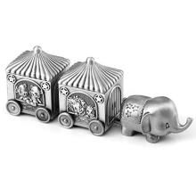 Silver Tooth Holder, My First Tooth and Curl Keepsake Box Set, Baby Teeth Fairy Containter Gift Boxes for Child Kids