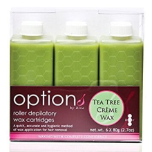 6pcs Refill Roller Depilatory Roll on Wax Cartridges Tea Tree Creme Wax 80g CODE: HOB6617