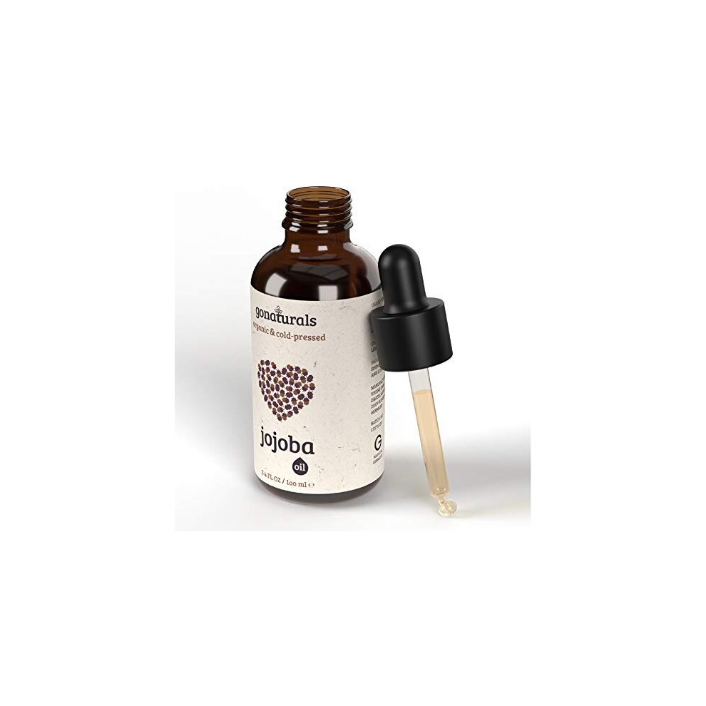 Gonaturals Organic Jojoba Oil For Skin & Hair Care - A Skin Care Face Oil & Organic Hair Oil Serving As A Face Moisturiser & Body Moisturiser - A Pure Jojoba Oil