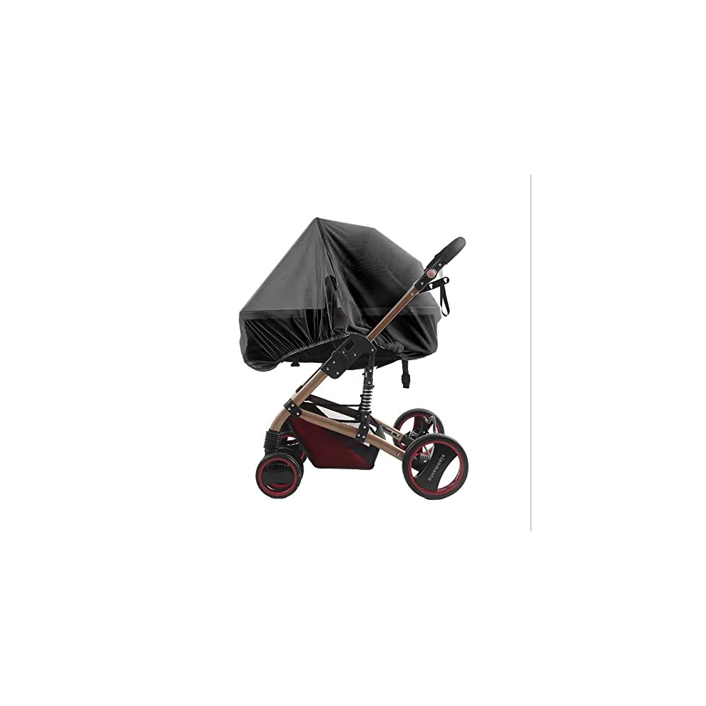 Universal Mosquito Net For Pram Stroller Pushchair Insect Net Breathable Fly Insect Bug Net Baby Mosquito Net For Pram Buggy Carriage Bassinet Black Haozaikeji