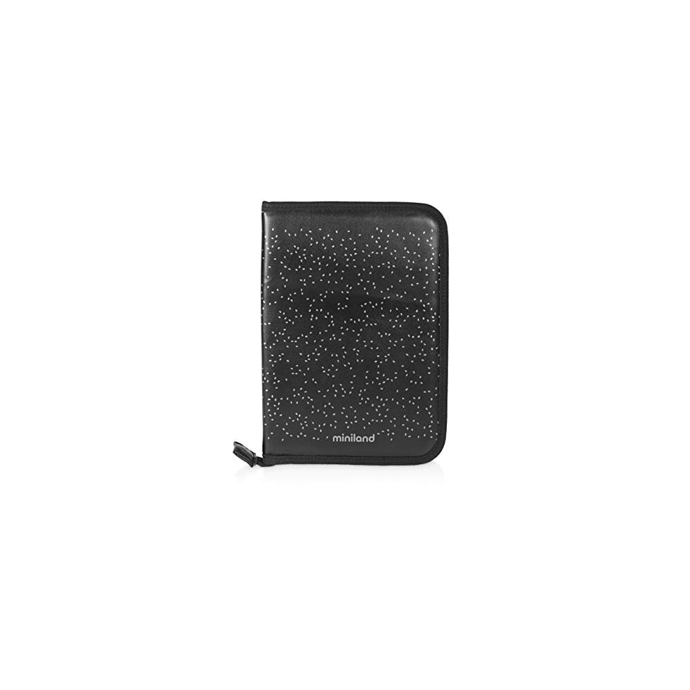 Baby Document Holder, Baby Health Card Case, Pregnancy Book Cover Deluxe Collection, Silver Miniland