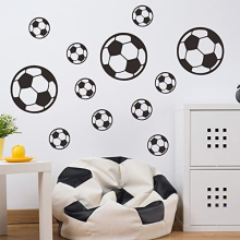 43 PCS Football Stickers, Football Wall Stickers for Boys Room, Vinyl Football Wall Art Stickers for Boys Bedroom Playroom Living Room Window Door