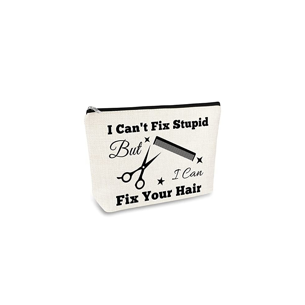 Mikela Hair Stylist Gifts Hairdresser Gifts Makeup Bag Cosmetic Bags Gift For Women Hair Dresser Gift Toiletry Bag Christmas Inspirational Graduation Gift