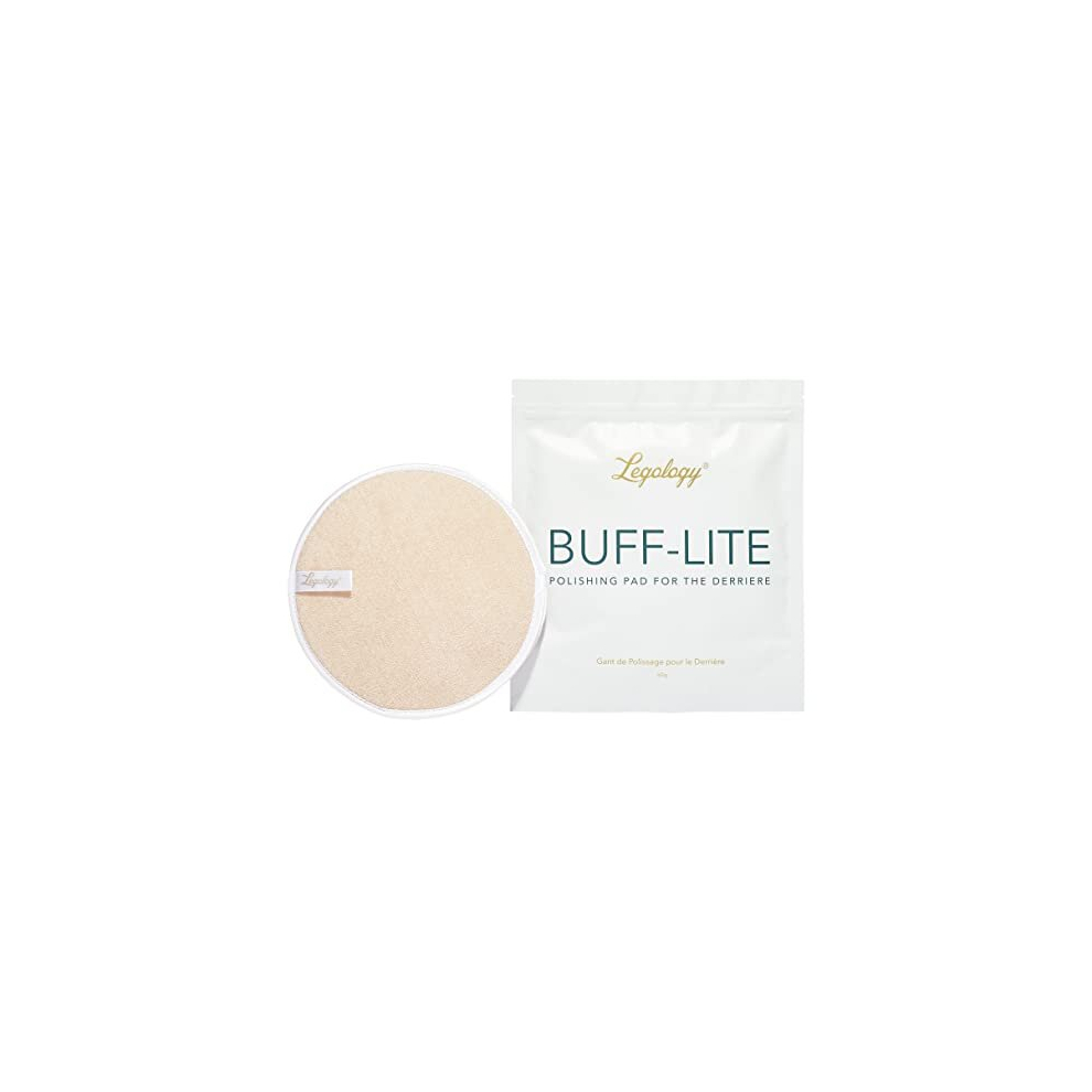 Legology Exfoliating Mitt Buff Lite For Deep Cleansing, Lymph Drainage & Skin Priming Â Dual Sided Shower Pad For Booty & Hips