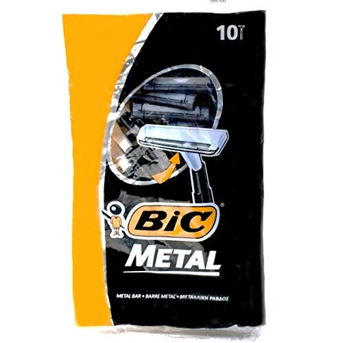 BIC Metal Disposable Men's Shaving Razors, 10-Count x 3 Packs