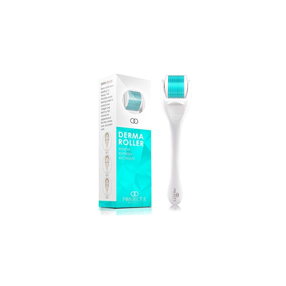 Project E Beauty Derma Roller | 540 Titanium Micro Needle Facial Roller Microneedle Beauty Cosmetic Needling Instrument Skin Care Face .25Mm 0.25Mm Dermaroller Kit