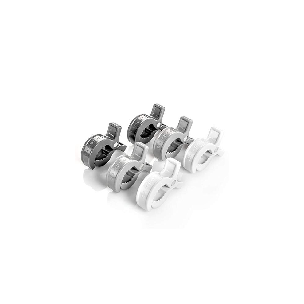 Universal Stroller Pegs 6-Pack - Buggy Clips For Muslins, Toys Or Car Seat Cover - Easy To Attach To Pushchair/Pram Or Infant Car Seat - Zamboo