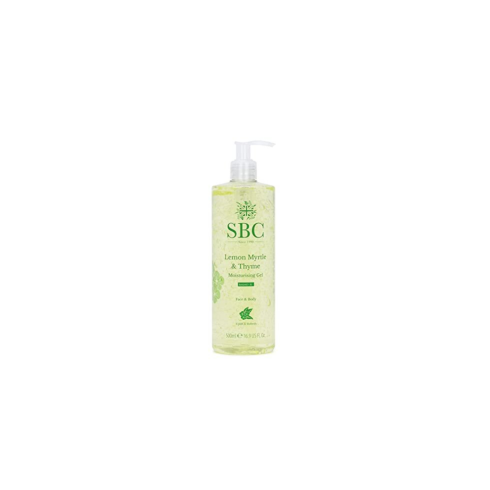 Sbc Skincare Lemon Myrtle And Thyme Moisturising Gel - 500Ml | Gel Moisturiser For Oily Skin | Face And Body Moisturiser | Face Serum | Oil Control Moisturiser |