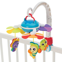 Musical Travel Mobile, On the go or at home, With 3 different Melodies, From 0 Months, Multicoloured, 40189