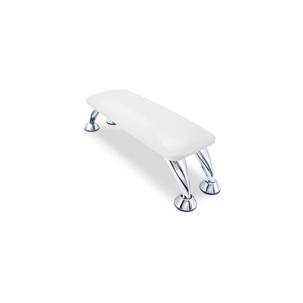 Big Nail Arm Rest Cushion, Microfiber Leather Manicure Hand Rest, Professional Nail Hand Rest Cushion Pillow Stand (White)