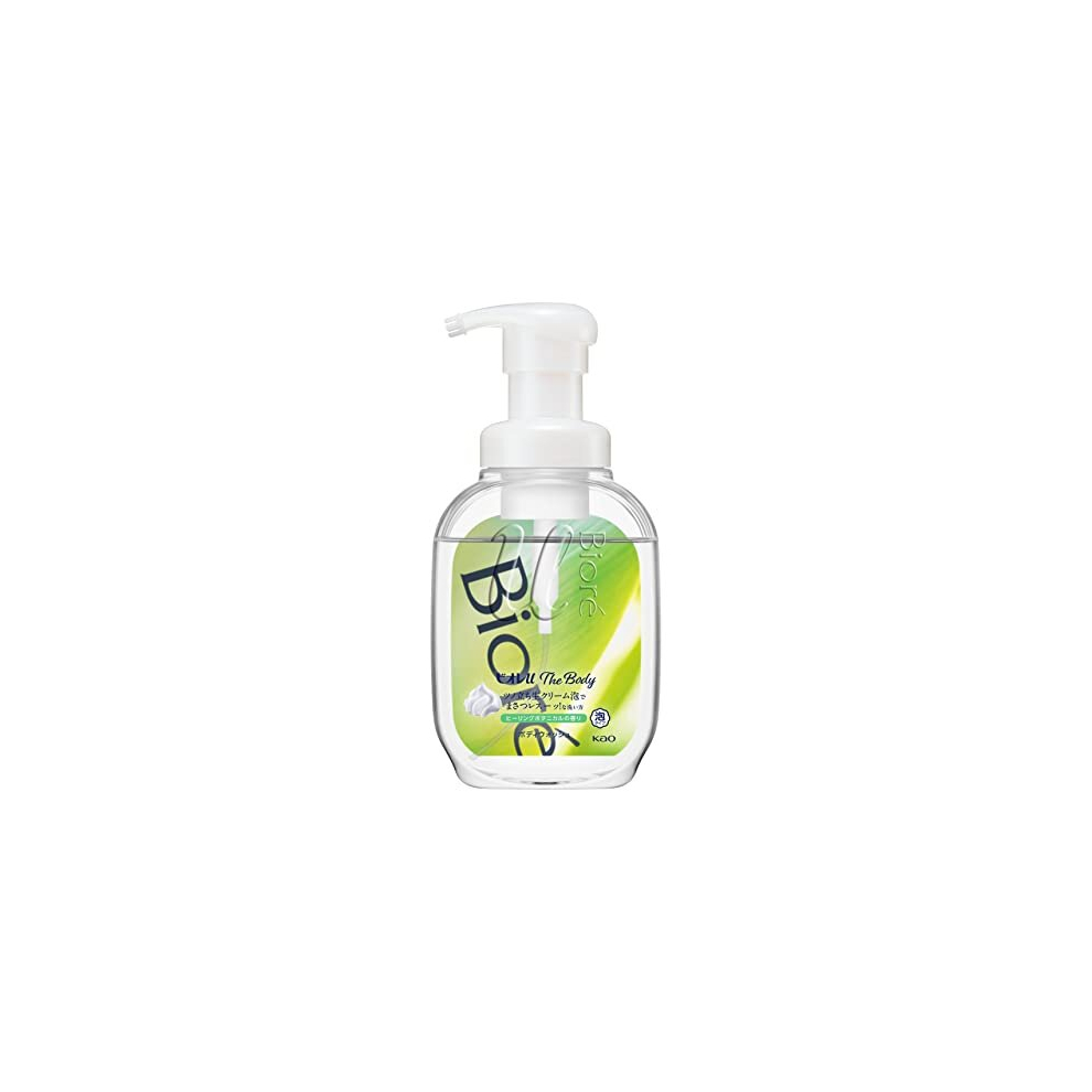 U The Body Foaming Type Healing Botanical Scent, Pump 18.9 fl oz (540 ml), Highly Lubricating Formula Fresh Cream Foam, Body Soap, Refreshing Healing