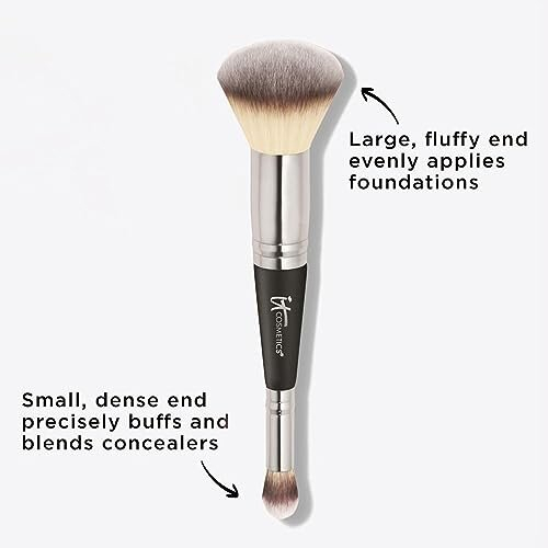 Heavenly Luxe Complexion Perfection Foundation Make Up Brush #7, Double-Ended and Multi-Use for Seamless Application 2