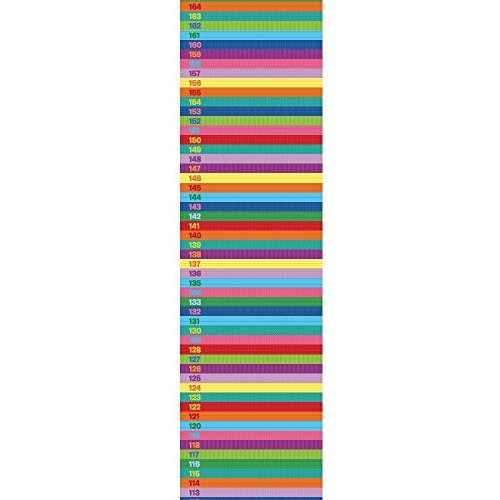 Measure Me! Roll-Up Height Chart For Children - Rainbow Rows 1