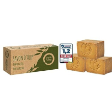 Aleppo Soap 3 x ca 200g, 85% Olive oil 15% Laurel oil, PH Neutral, Detox Handmade