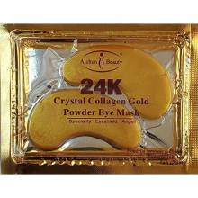 AICHUN BEAUTY 10/20/30/40/100 Pairs Crystal 24K Gold Powder Gel Collagen Eye Mask Sheet Patch Anti Ageing Remove Bags Dark Circles & Puffiness Sk