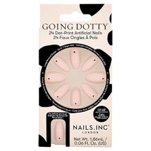 Nails Going Dotty Dot-Print Artificial Nails Pack of 24, Nude, Variety Pack