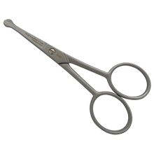 Beard, Moustache, Ear & Nose Scissors with Straight Blades - Made in Italy (Stainless Steel)