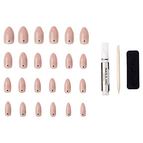 Nails.INC Nails Going Dotty Dot-Print Artificial Nails Pack of 24, Nude, Variety Pack 2