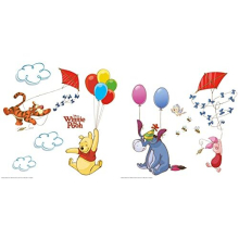 16403 Disney Winnie The Pooh Freestyle Deco Window Sticker - Multi-Colour (13-Piece)