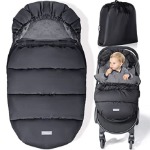 Universal Footmuff for Pushchair,Waterproof Cosy Toes for Baby Buggy Pram Stroller with Adjustable Hood,Polar Fleece Liner,Machine Washable and