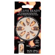 Shellfie Ready Tortoiseshell Artificial Nails Pack of 24, Brown