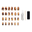 Nails.INC Shellfie Ready Tortoiseshell Artificial Nails Pack of 24, Brown 3