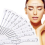 100 Pack Eyebrow Ruler, Disposable Adhesive Eyebrow Sticker Microblading Ruler Stencil Guide Makeup Tool 1