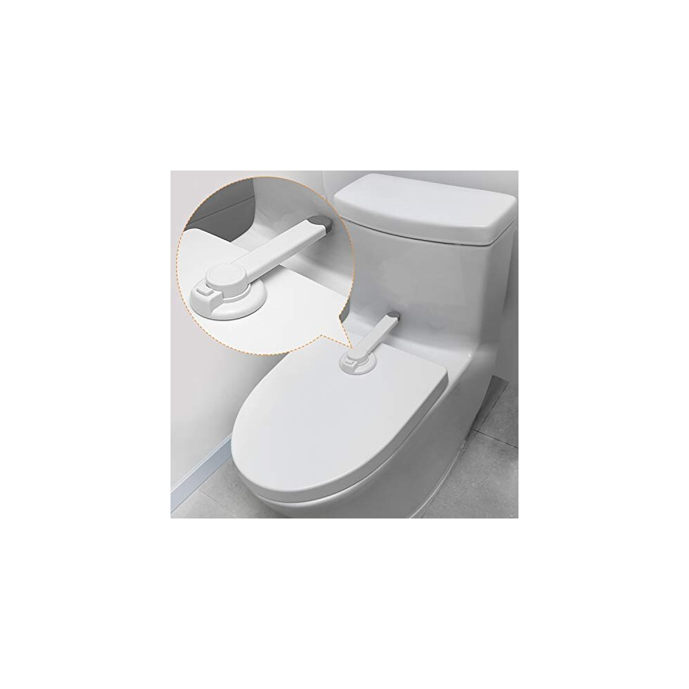 Safety Toilet Lock, Bathroom Child Proof Toilet Seat Lock, Swing Shut Toilet Lid Lock For Baby Proof, Quick Installation丨Easy To Use Child Safety Mlryh