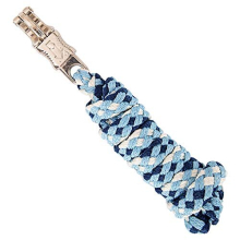 Merauno Lead rope for horse - tethering rope in various stylish designs, lead rope, pony, donkey, goat with panic hook, black, blue, rose gold,