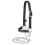 Livestock Nylon Adjustable Sheep Halter with Chain Lead, Black 1