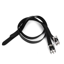 Spur Straps, 1 Pair 50cm Lengthen Leather Riding Straps with Stainless Steel Buckle for Horse Equestrian Riding Control