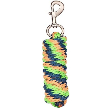 Merauno Lead Rope for Horse - Tie Knit in Various Stylish Designs, Lead Line, Tie Rope, Pony, Donkey, Goat Long Knitted with Carabiner Hook Yellow
