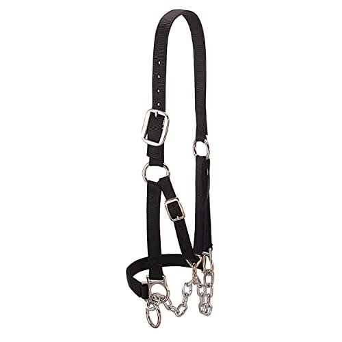 Heavy-Duty Restraint Halter, Medium, Black