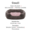 Rosewood Grey & Pink Square Dog Bed, Small 5