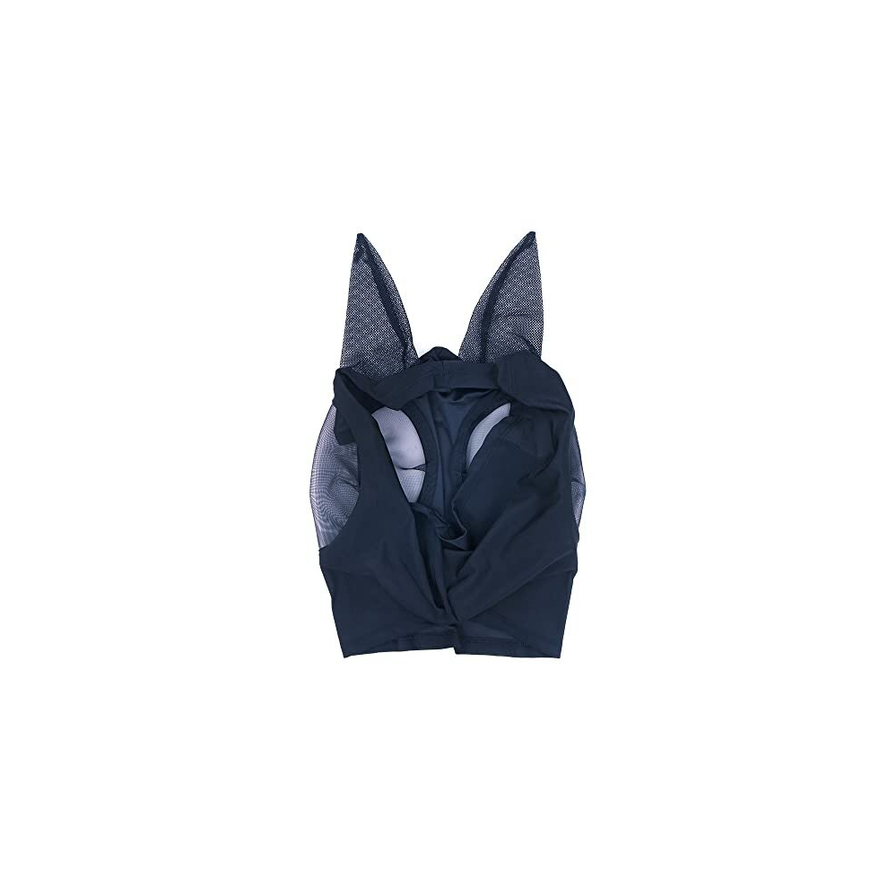 Photos - Equestrianism Horse Fly Mask with Ears, Smooth and Elasticity Fly Masks for Horses with UV Protection, Black