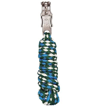 Merauno Lead Rope for Horse - Tie Rope in Various Stylish Designs, Lead Rope, Pony, Donkey, Goat with Panic Hook (Beige Green, Panic Hook)