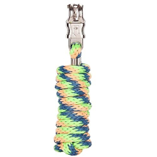 Merauno Lead Rope for Horse - Tie Rope in Various Stylish Designs, Lead Rope, Pony, Donkey, Goat with Panic Hook (Lake Blue, Panic Hook)