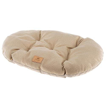 Cat And Dog Cushion Stuart 65/6, Double-Sided, Tweed And Soft Velvet, Washable, Beige, M