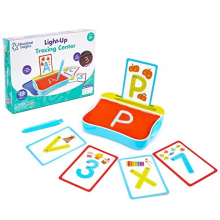 Light-Up Tracing Centre Alphabet Activity Set, Preschool Learning Toy, Portable Light Table for Kids, Light up Sensory Play Tray, Light Box Activities
